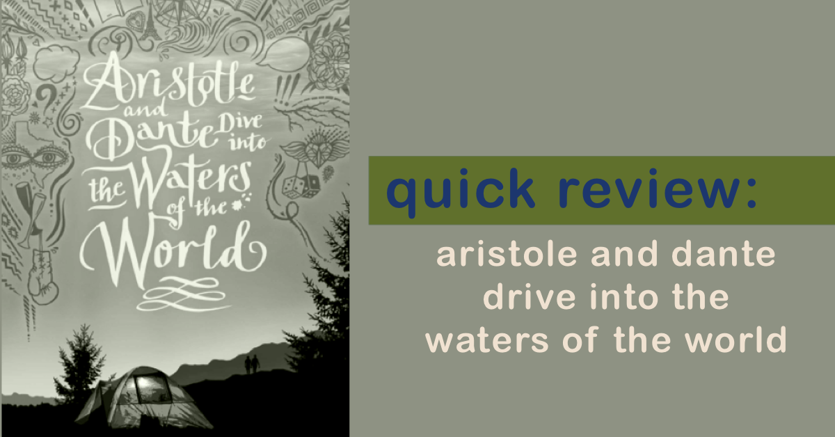 quick review: aristotle and dante dive into the waters of the world